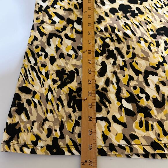 Susan Graver Weekend Top Womens Large Black Pattern Comfort Stretch Office - Picture 9 of 10